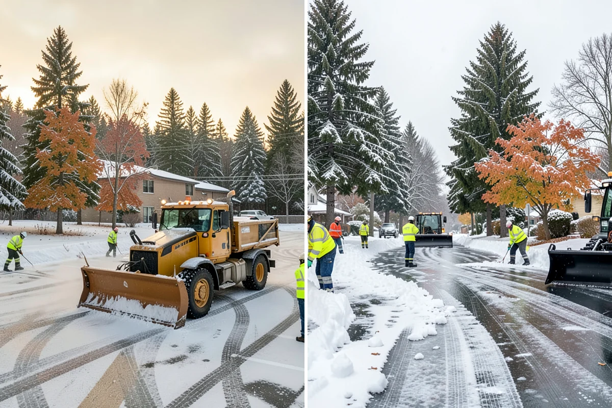 Walkway Deicing in SeaTac, King County, WA - Walk the route and note shaded, refreeze-prone sections