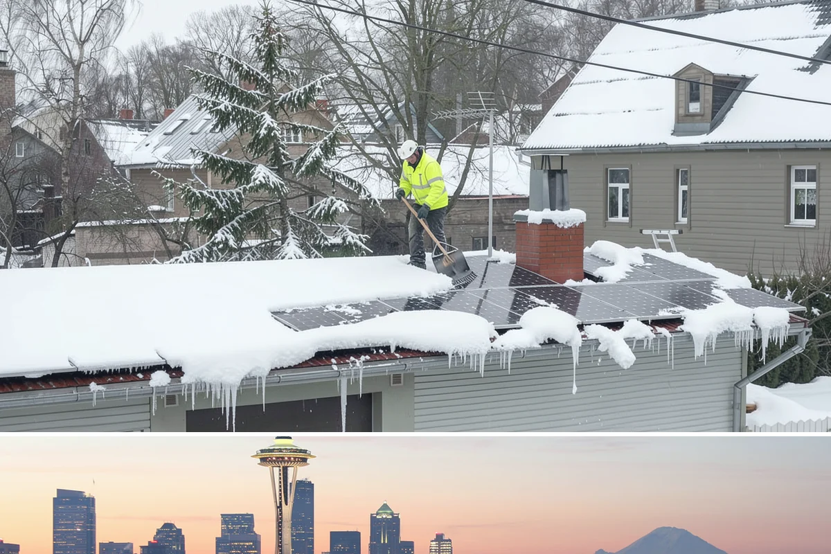 Walkway Deicing in Seattle, King County, WA - Deice walkways at the first sign of refreeze each morning through the lowland cold season, generally December into February.