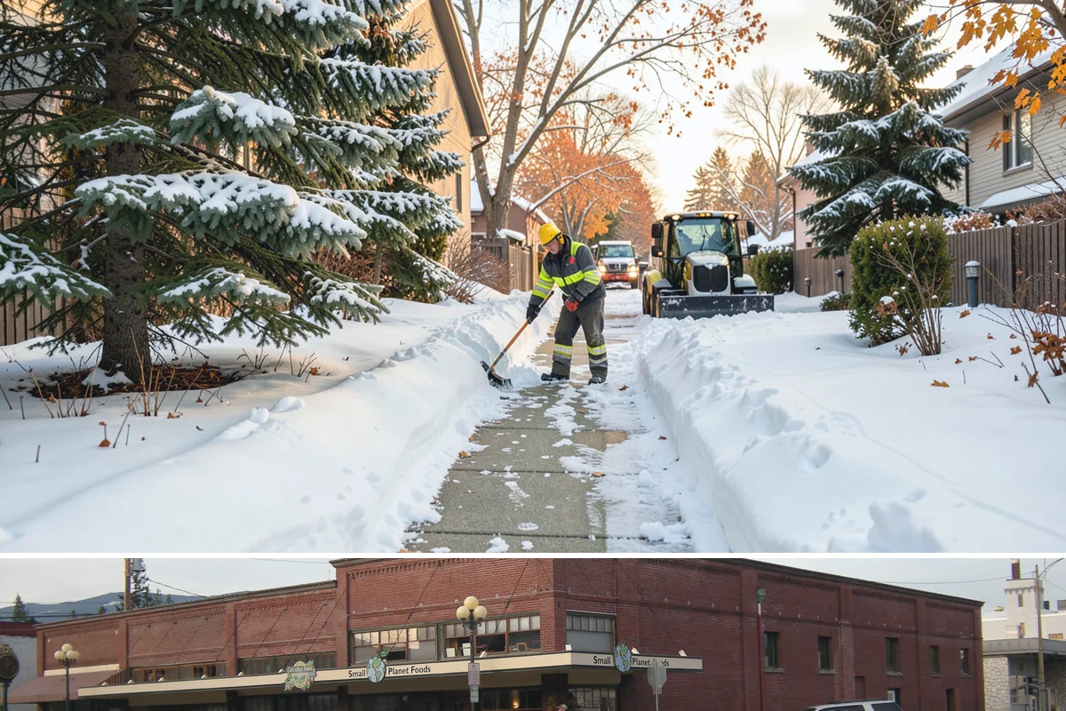 Walkway Deicing in Sedro-Woolley, Skagit County, WA - Deice walkways at the first sign of refreeze each morning through the lowland cold season, generally December into February.