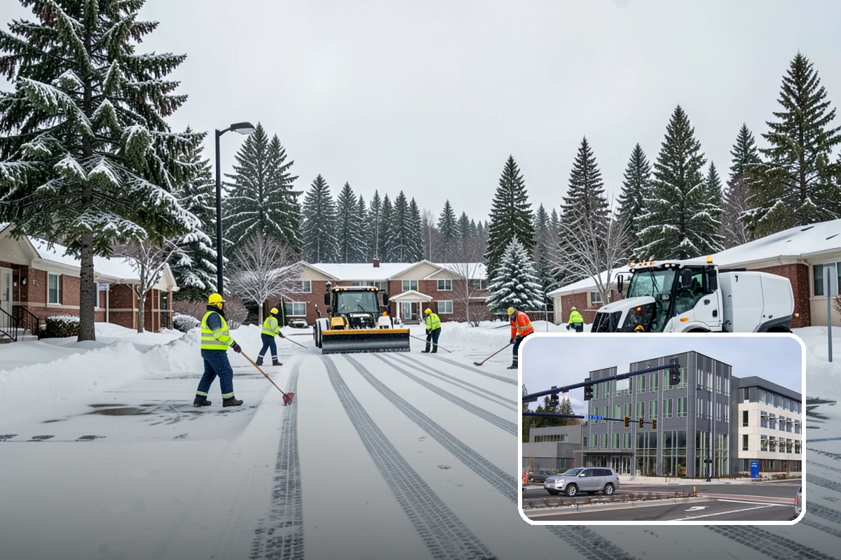 Walkway Deicing in Shoreline, King County, WA - Removes the slick film on the highest-traffic routes