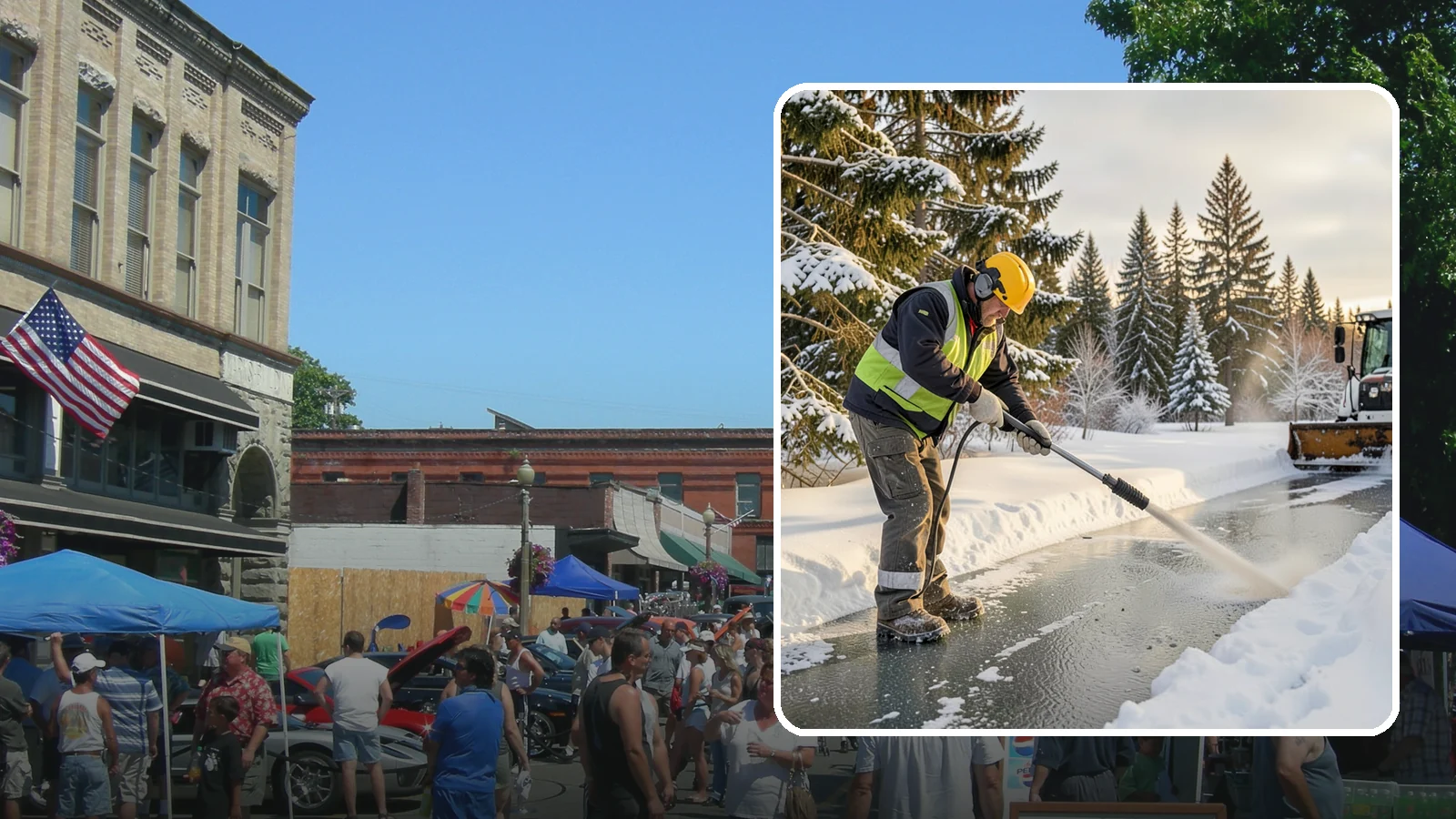 Walkway Deicing in Snohomish, Snohomish County, WA - Deicing of walkways and paths to eliminate the slick film that forms on the routes people use most.