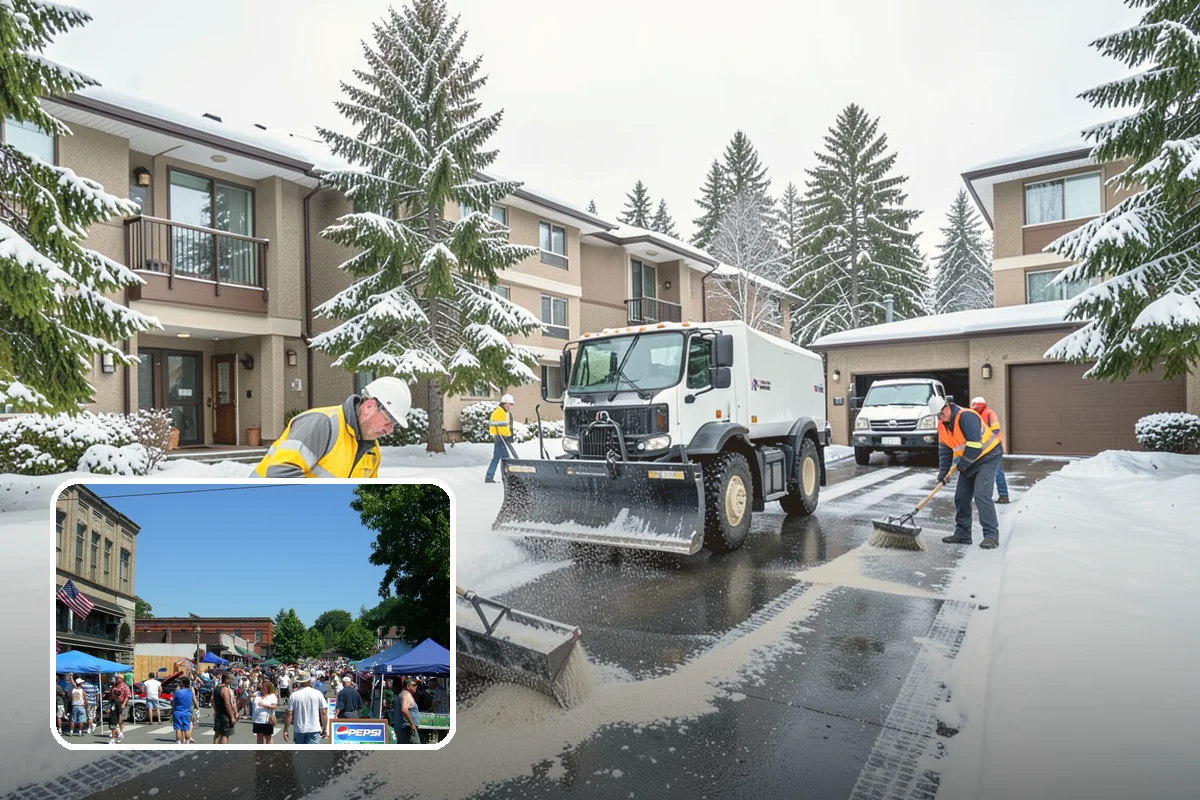 Walkway Deicing in Snohomish, Snohomish County, WA - Removes the slick film on the highest-traffic routes