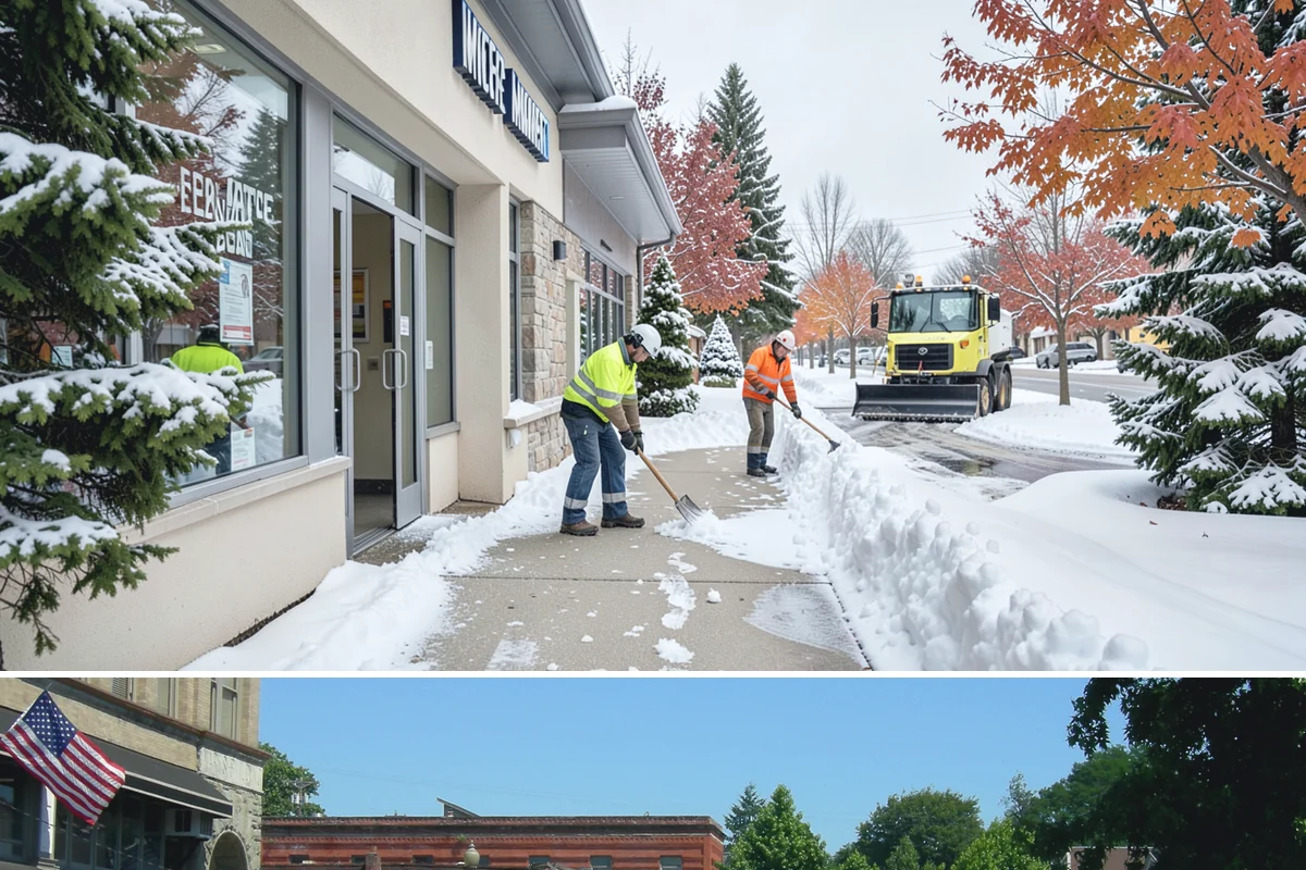 Walkway Deicing in Snohomish, Snohomish County, WA - Deice walkways at the first sign of refreeze each morning through the lowland cold season, generally December into February.