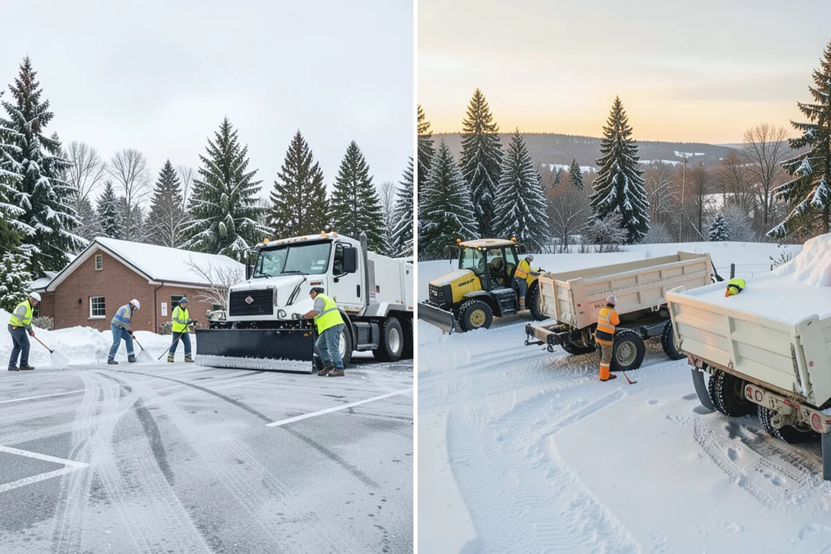 Walkway Deicing in South Prairie, Pierce County, WA - Walk the route and note shaded, refreeze-prone sections