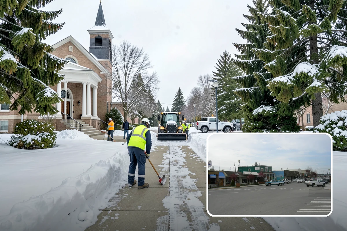 Walkway Deicing in Stanwood, Snohomish County, WA - Removes the slick film on the highest-traffic routes