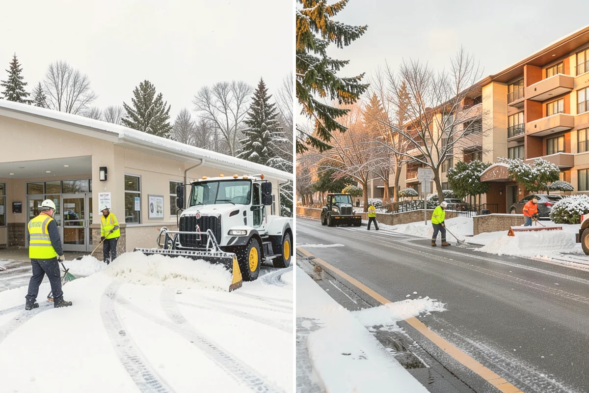 Walkway Deicing in Stanwood, Snohomish County, WA - Walk the route and note shaded, refreeze-prone sections