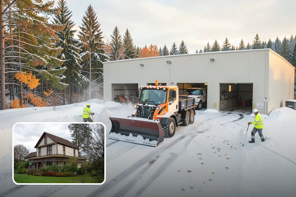Walkway Deicing in Sumner, Pierce County, WA - Removes the slick film on the highest-traffic routes