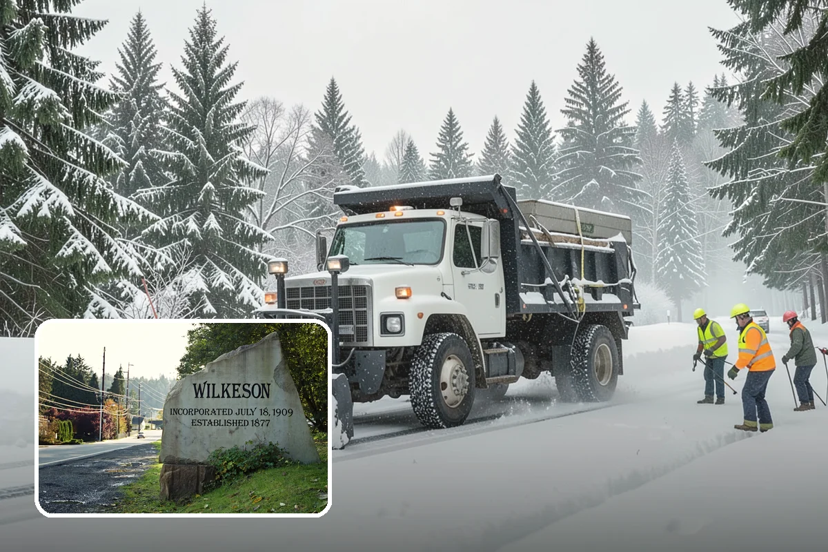 Walkway Deicing in Wilkeson, Pierce County, WA - Removes the slick film on the highest-traffic routes