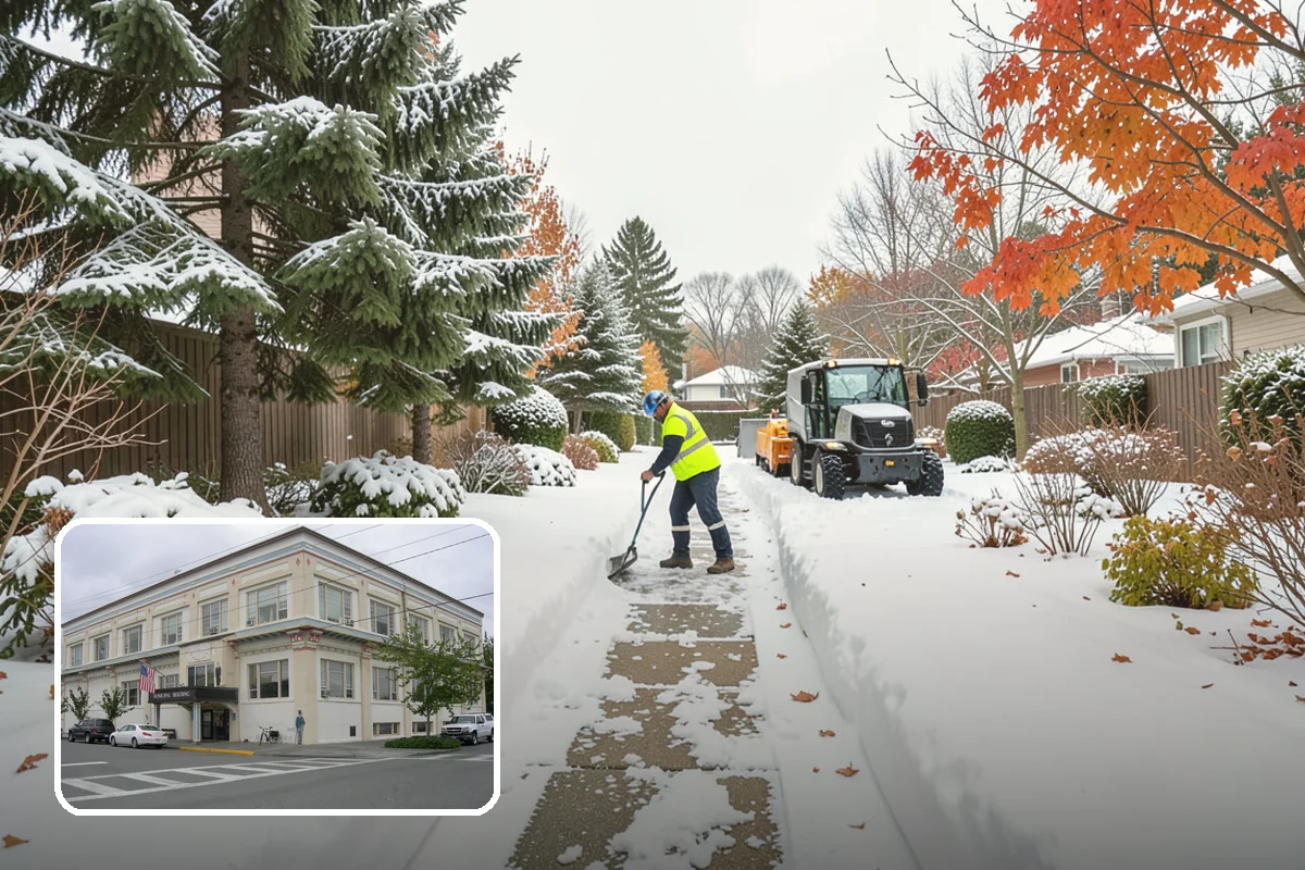 Walkway Snow Removal in Anacortes, Skagit County, WA - Preserves delicate paver and stamped surfaces from equipment damage