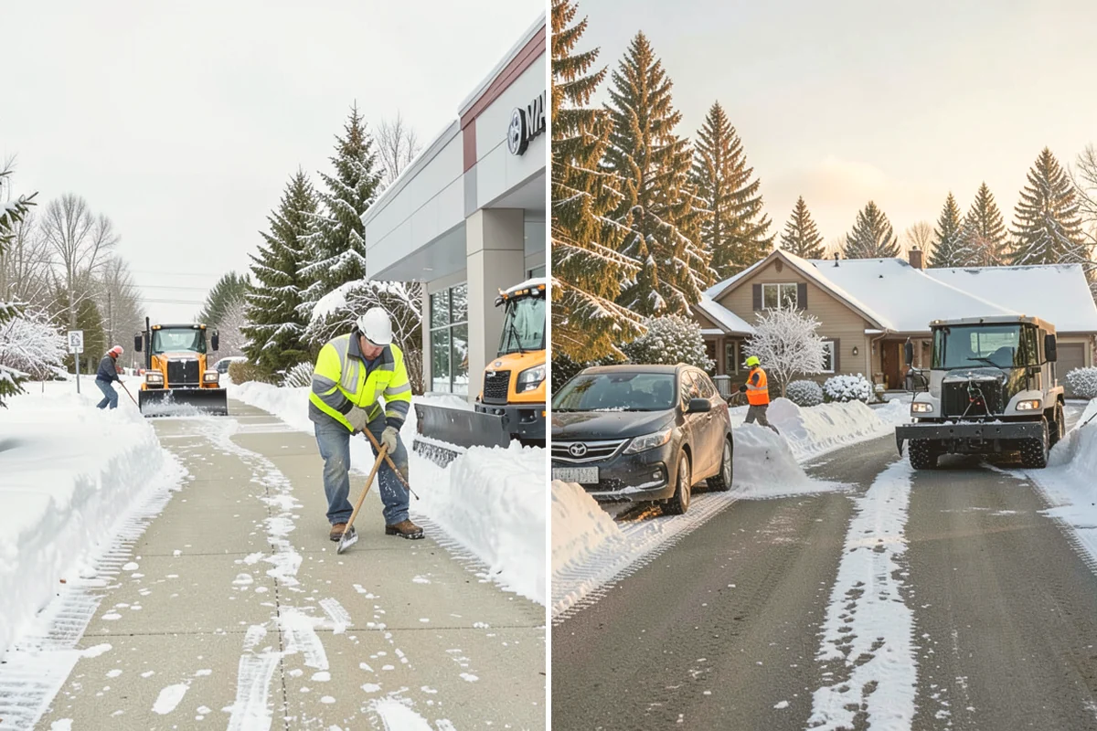 Walkway Snow Removal in Bothell, King County, WA - We walk the property to map every connecting path