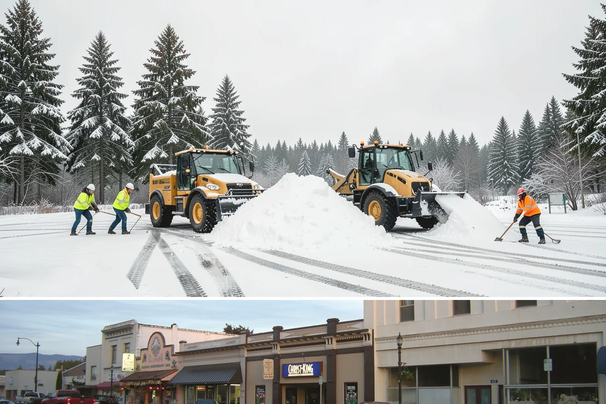 Walkway Snow Removal in Burlington, Skagit County, WA - Arrange coverage in autumn so your garden paths are on our list before the first foothill freeze reaches the lowlands.