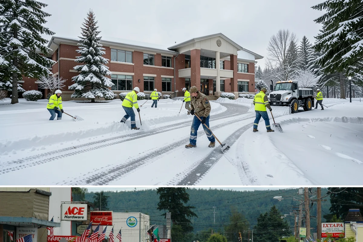 Walkway Snow Removal in Carnation, King County, WA - Arrange coverage in autumn so your garden paths are on our list before the first foothill freeze reaches the lowlands.