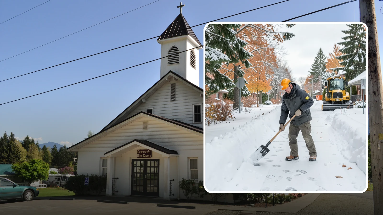 Walkway Snow Removal in Concrete, Skagit County, WA - We clear the private paths that connect your gate, garden, and doors so every route through your yard stays usable.