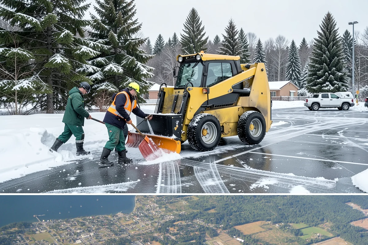 Walkway Snow Removal in Coupeville, Island County, WA - Arrange coverage in autumn so your garden paths are on our list before the first foothill freeze reaches the lowlands.