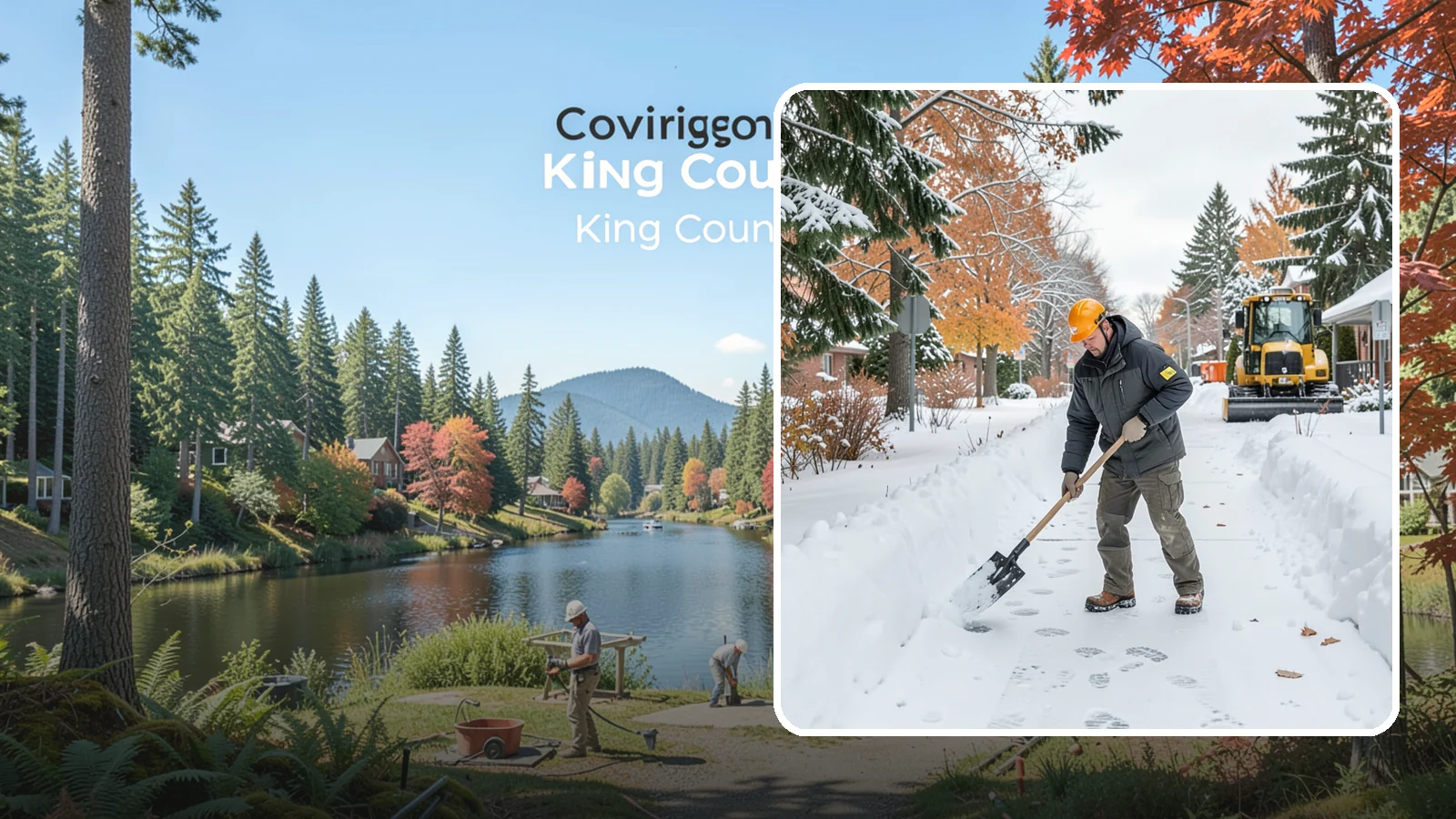 Walkway Snow Removal in Covington, King County, WA - We clear the private paths that connect your gate, garden, and doors so every route through your yard stays usable.