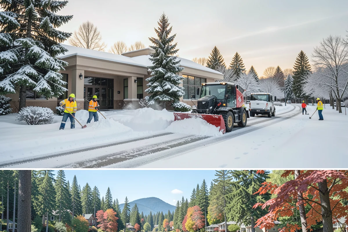Walkway Snow Removal in Covington, King County, WA - Arrange coverage in autumn so your garden paths are on our list before the first foothill freeze reaches the lowlands.