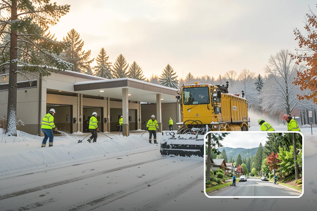 Walkway Snow Removal in Darrington, Snohomish County, WA - Preserves delicate paver and stamped surfaces from equipment damage