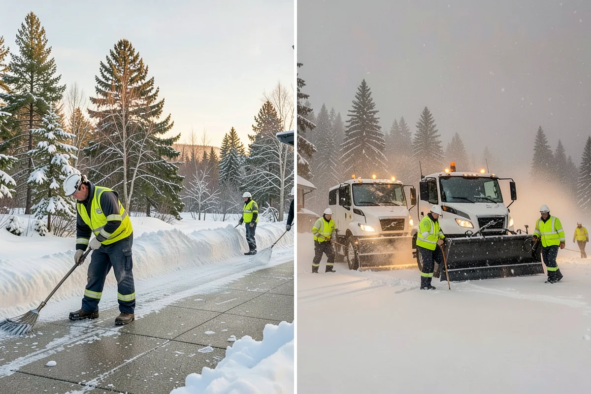 Walkway Snow Removal in Enumclaw, King County, WA - We walk the property to map every connecting path