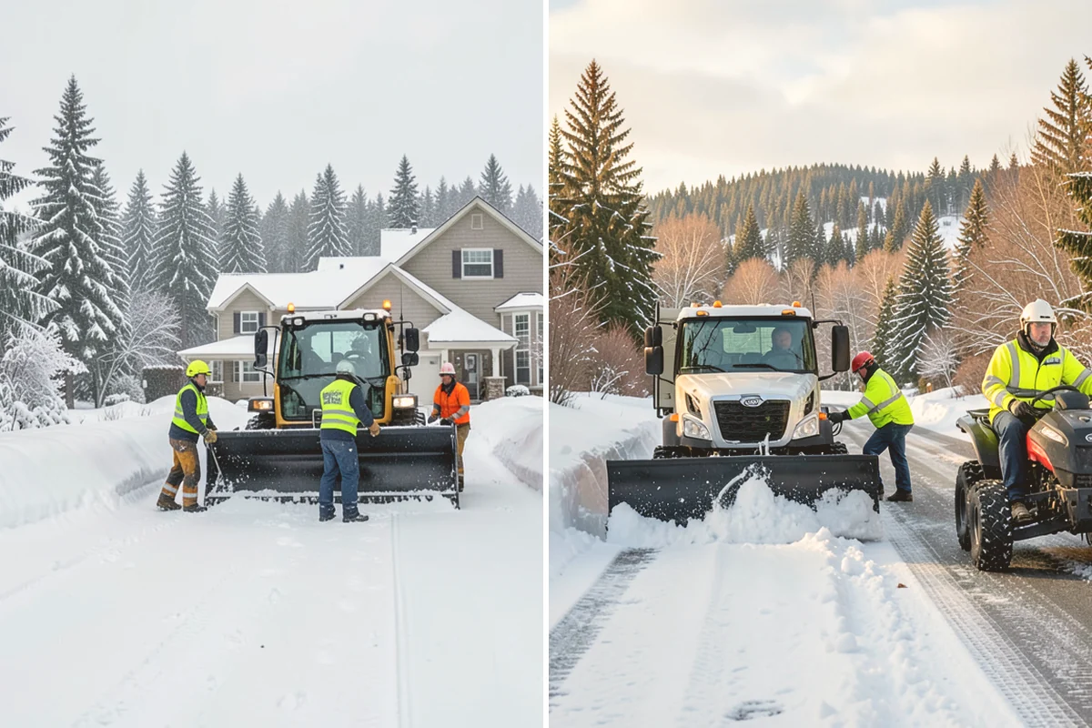Walkway Snow Removal in Fife, Pierce County, WA - We walk the property to map every connecting path