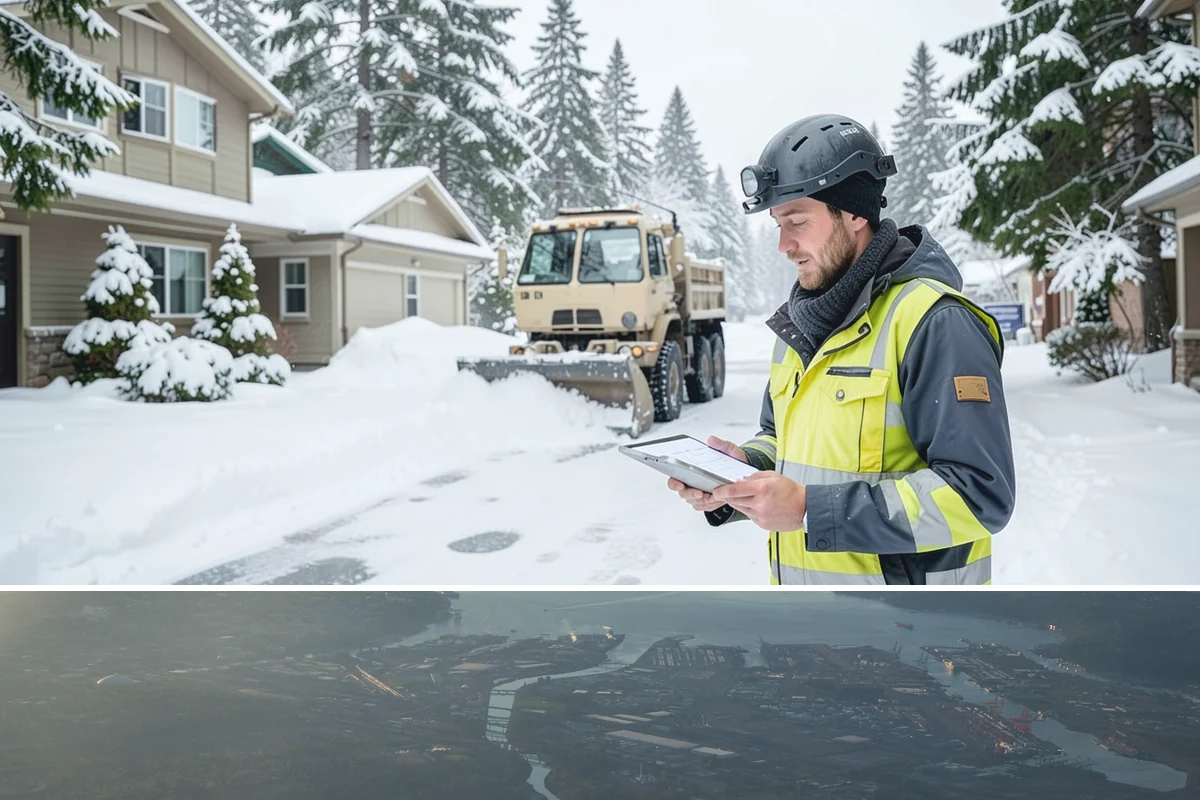 Walkway Snow Removal in Fife, Pierce County, WA - Arrange coverage in autumn so your garden paths are on our list before the first foothill freeze reaches the lowlands.