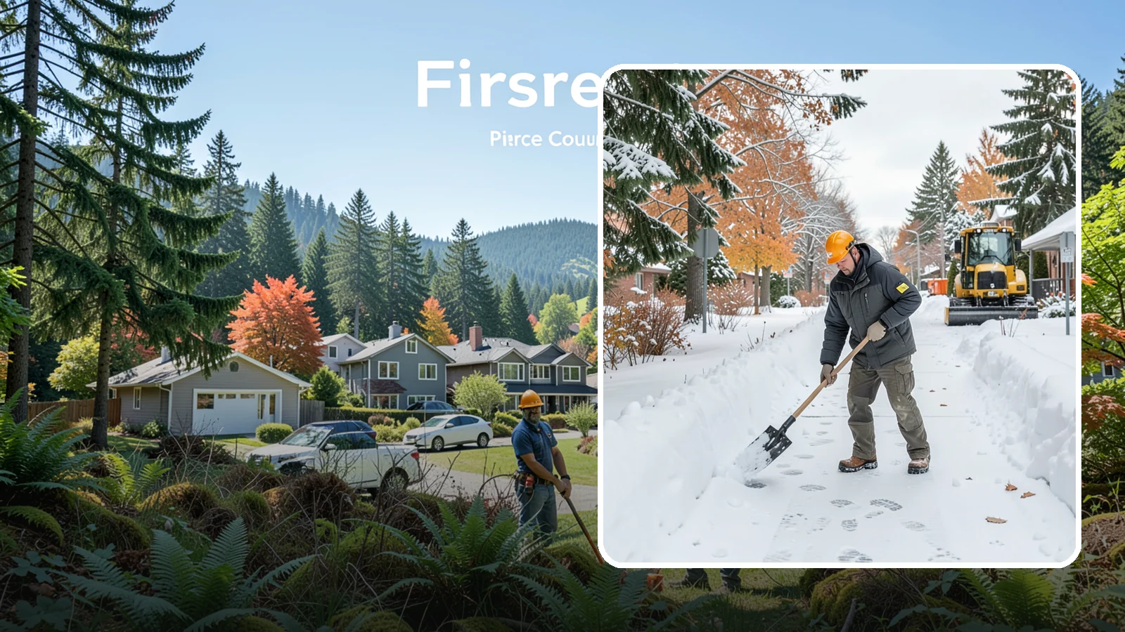 Walkway Snow Removal in Fircrest, Pierce County, WA - We clear the private paths that connect your gate, garden, and doors so every route through your yard stays usable.