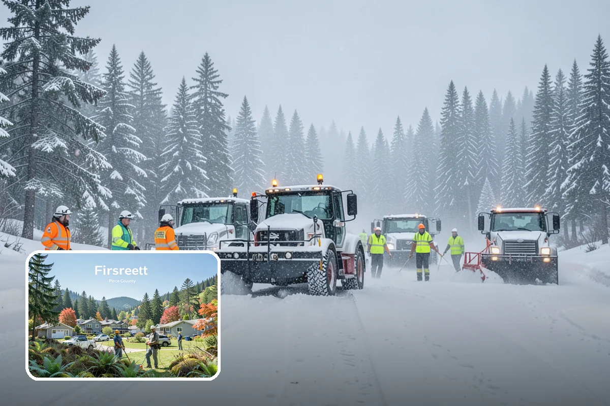 Walkway Snow Removal in Fircrest, Pierce County, WA - Preserves delicate paver and stamped surfaces from equipment damage