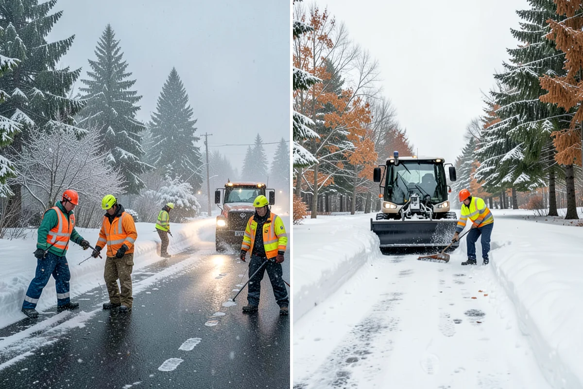 Walkway Snow Removal in Fircrest, Pierce County, WA - We walk the property to map every connecting path