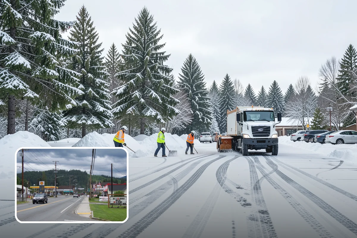 Walkway Snow Removal in Granite Falls, Snohomish County, WA - Preserves delicate paver and stamped surfaces from equipment damage