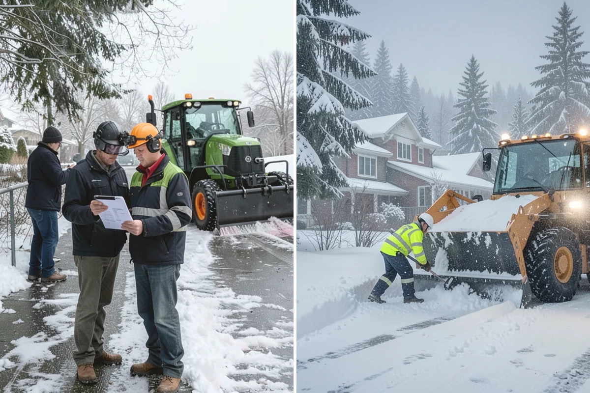 Walkway Snow Removal in Issaquah, King County, WA - We walk the property to map every connecting path