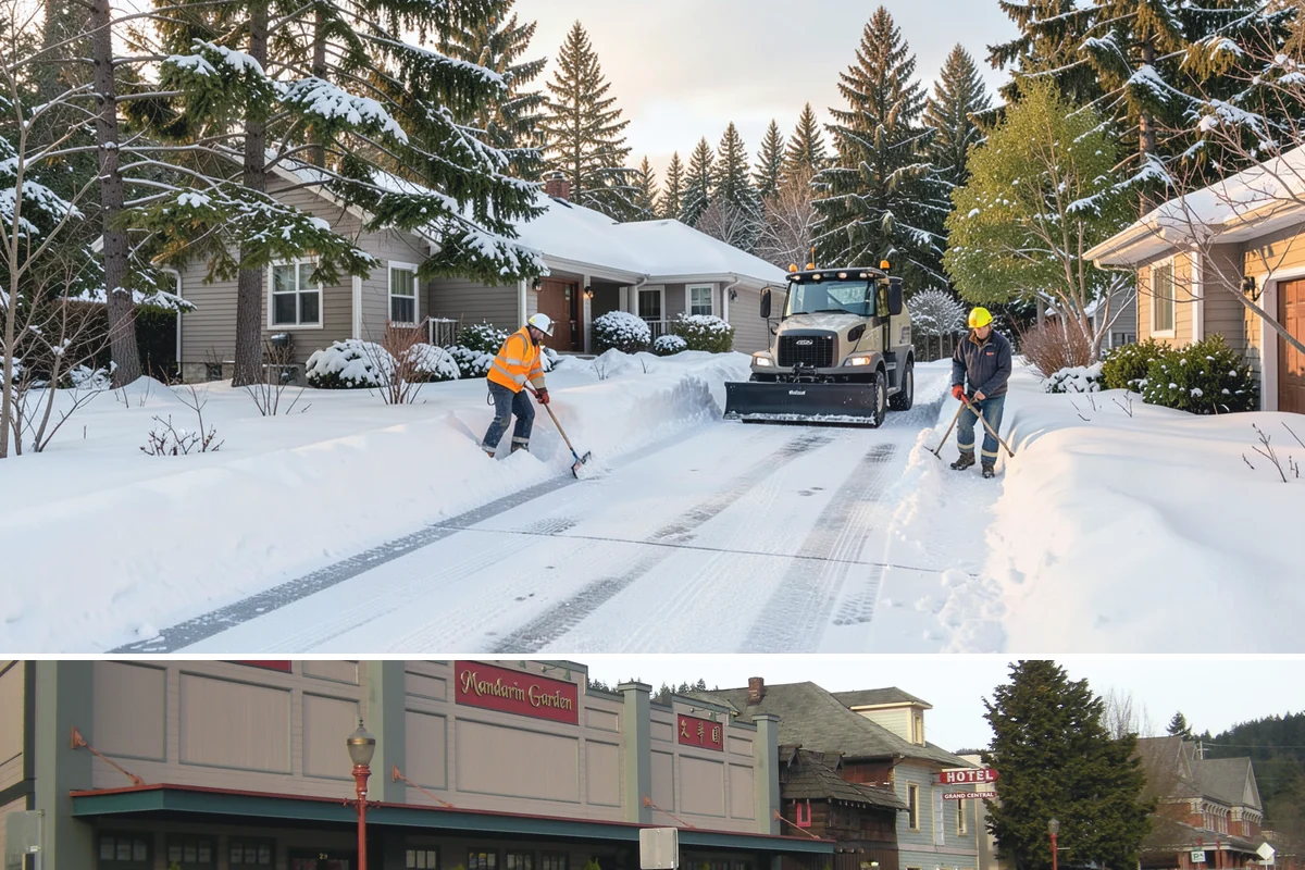 Walkway Snow Removal in Issaquah, King County, WA - Arrange coverage in autumn so your garden paths are on our list before the first foothill freeze reaches the lowlands.