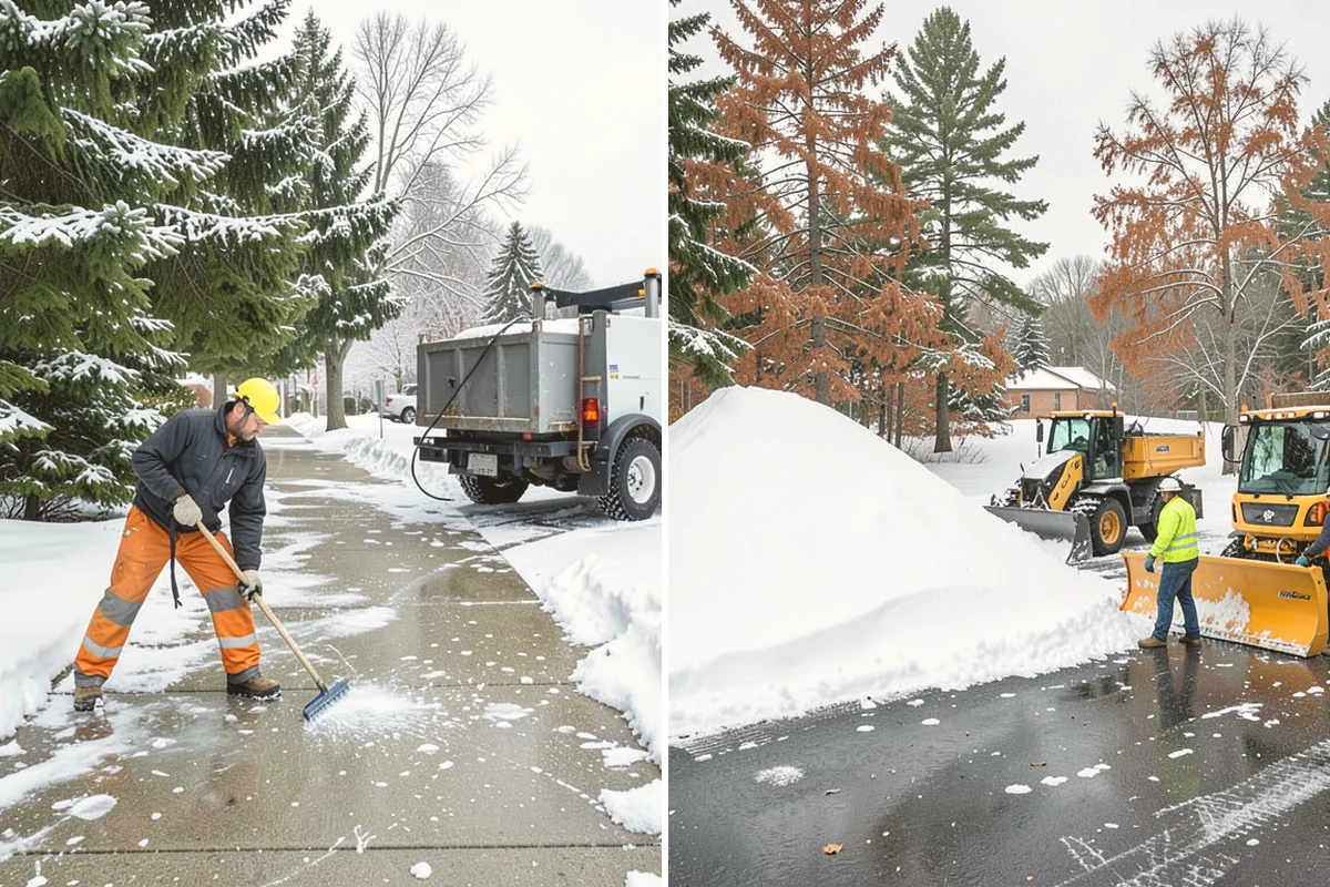 Walkway Snow Removal in Kent, King County, WA - We walk the property to map every connecting path