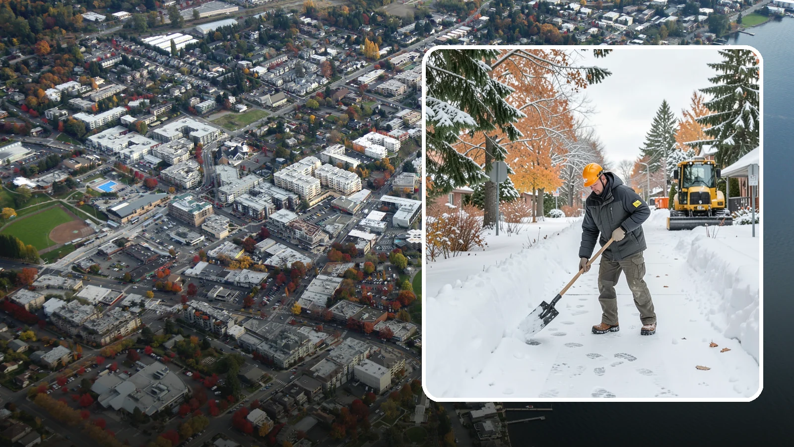 Walkway Snow Removal in Kirkland, King County, WA - We clear the private paths that connect your gate, garden, and doors so every route through your yard stays usable.