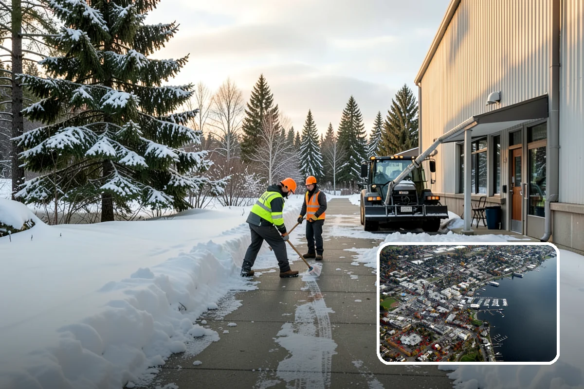 Walkway Snow Removal in Kirkland, King County, WA - Preserves delicate paver and stamped surfaces from equipment damage