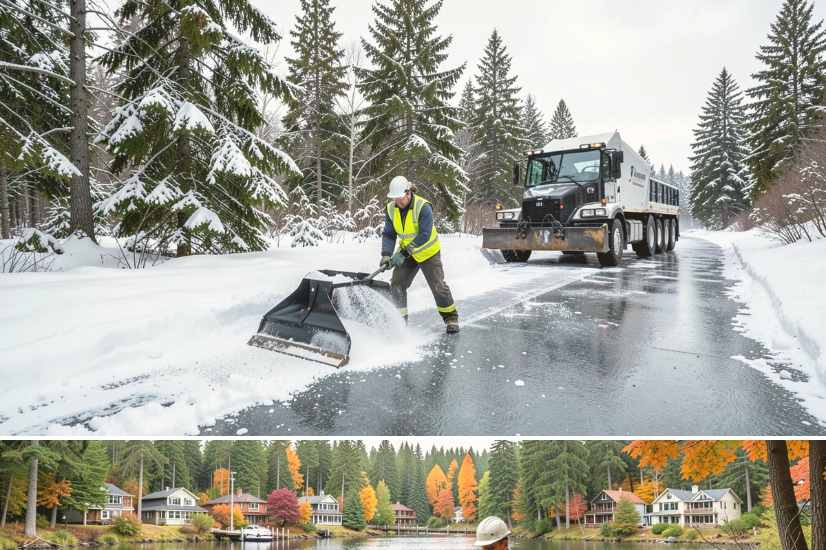 Walkway Snow Removal in La Conner, Skagit County, WA - Arrange coverage in autumn so your garden paths are on our list before the first foothill freeze reaches the lowlands.