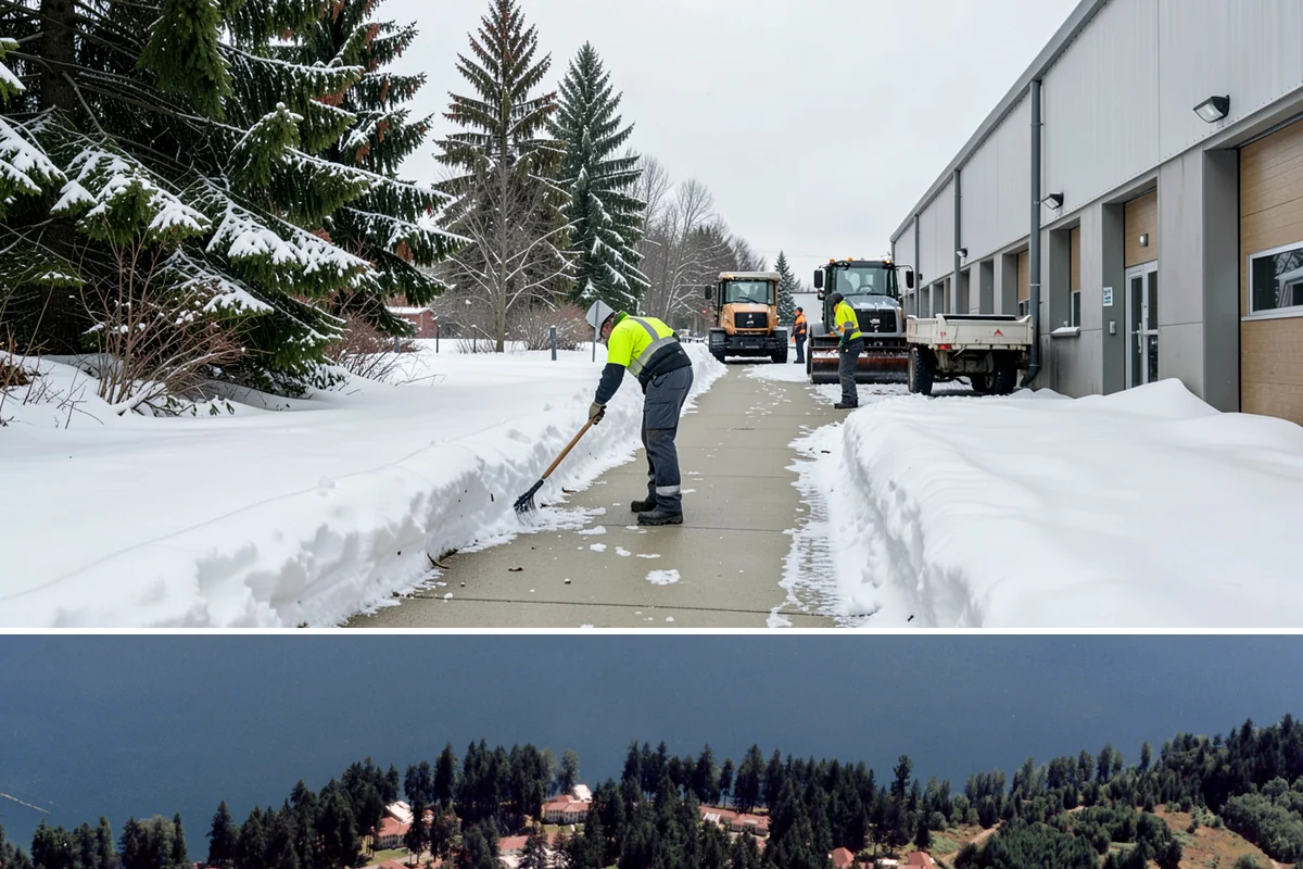 Walkway Snow Removal in Lakewood, Pierce County, WA - Arrange coverage in autumn so your garden paths are on our list before the first foothill freeze reaches the lowlands.