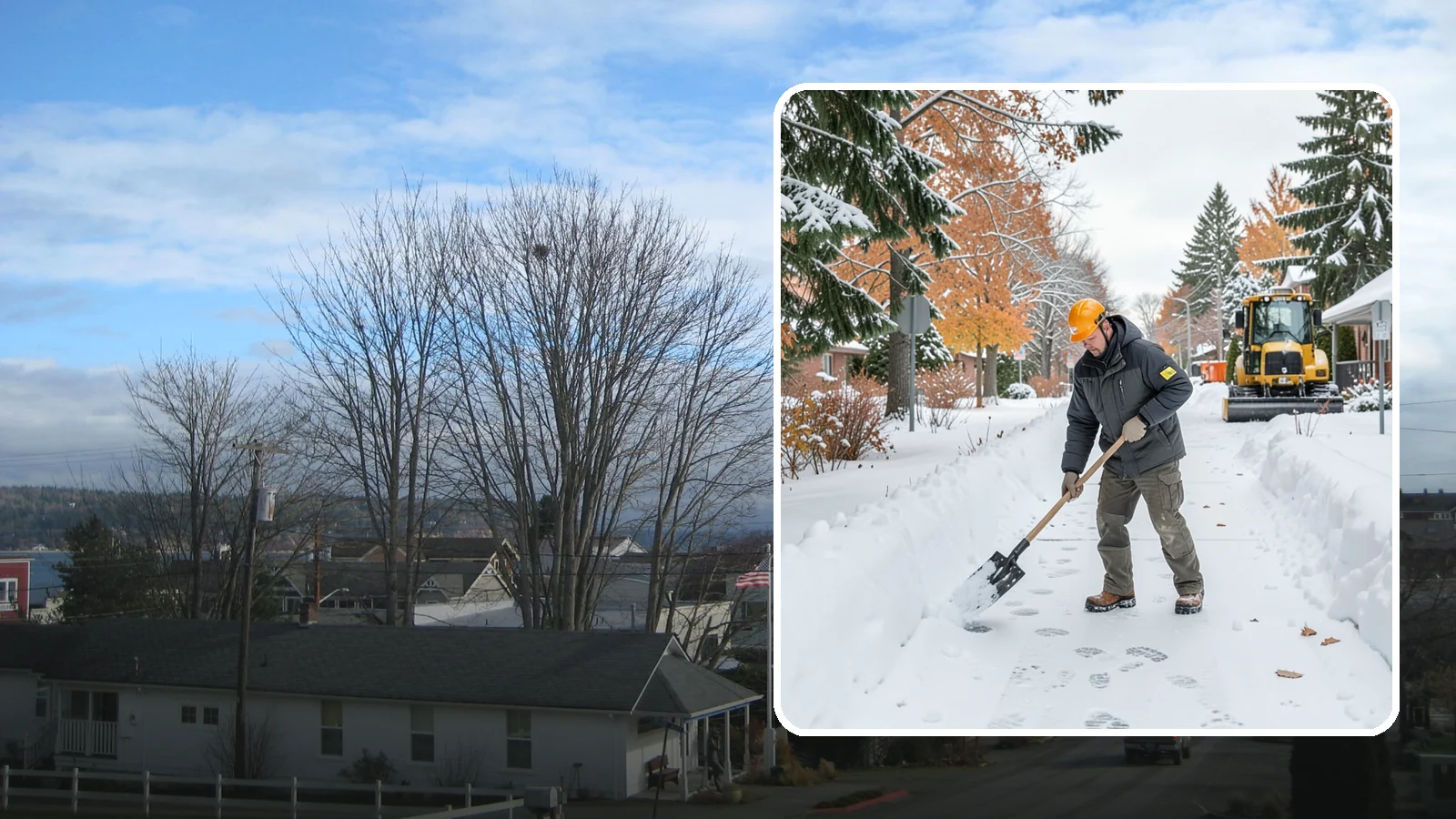 Walkway Snow Removal in Langley, Island County, WA - We clear the private paths that connect your gate, garden, and doors so every route through your yard stays usable.