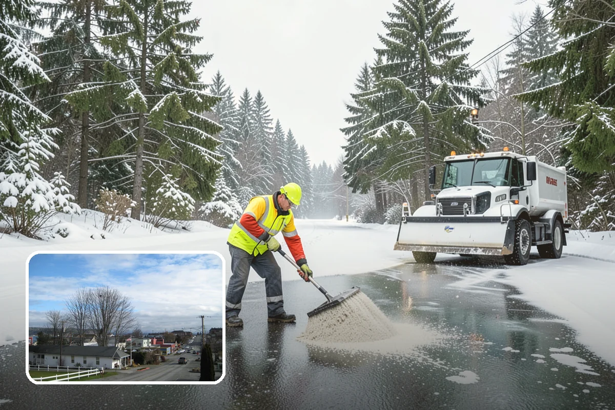 Walkway Snow Removal in Langley, Island County, WA - Preserves delicate paver and stamped surfaces from equipment damage