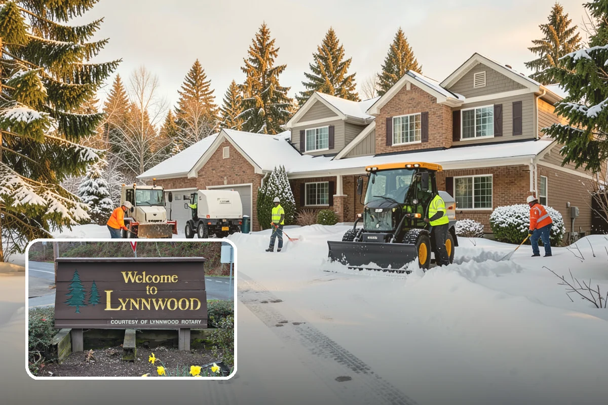 Walkway Snow Removal in Lynnwood, Snohomish County, WA - Preserves delicate paver and stamped surfaces from equipment damage