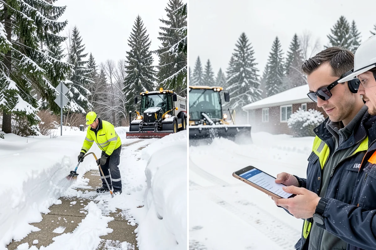 Walkway Snow Removal in Maple Valley, King County, WA - We walk the property to map every connecting path