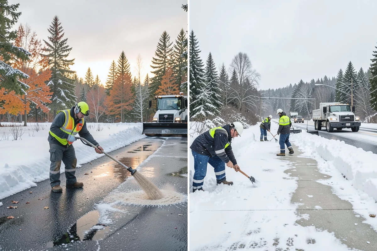 Walkway Snow Removal in Marysville, Snohomish County, WA - We walk the property to map every connecting path