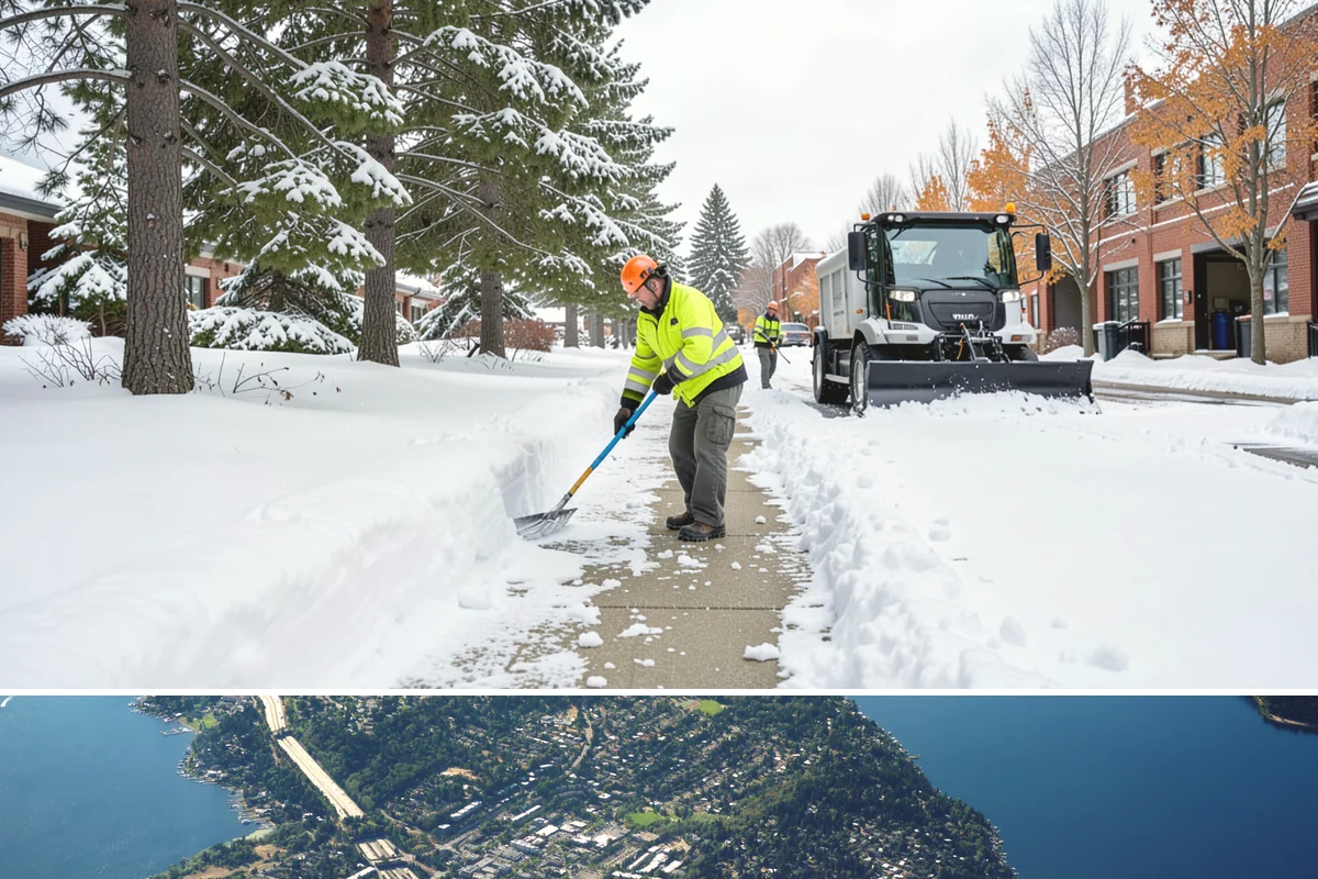 Walkway Snow Removal in Mercer Island, King County, WA - Arrange coverage in autumn so your garden paths are on our list before the first foothill freeze reaches the lowlands.