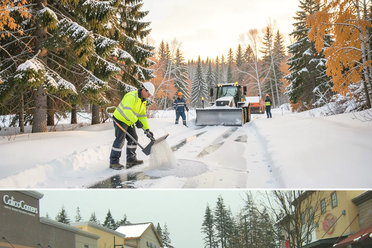 Walkway Snow Removal in Mill Creek, Snohomish County, WA - Arrange coverage in autumn so your garden paths are on our list before the first foothill freeze reaches the lowlands.