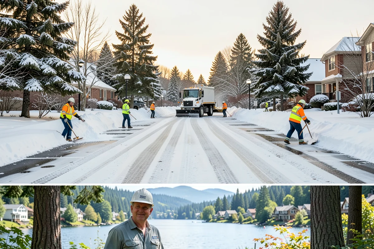 Walkway Snow Removal in Milton, King County, WA - Arrange coverage in autumn so your garden paths are on our list before the first foothill freeze reaches the lowlands.