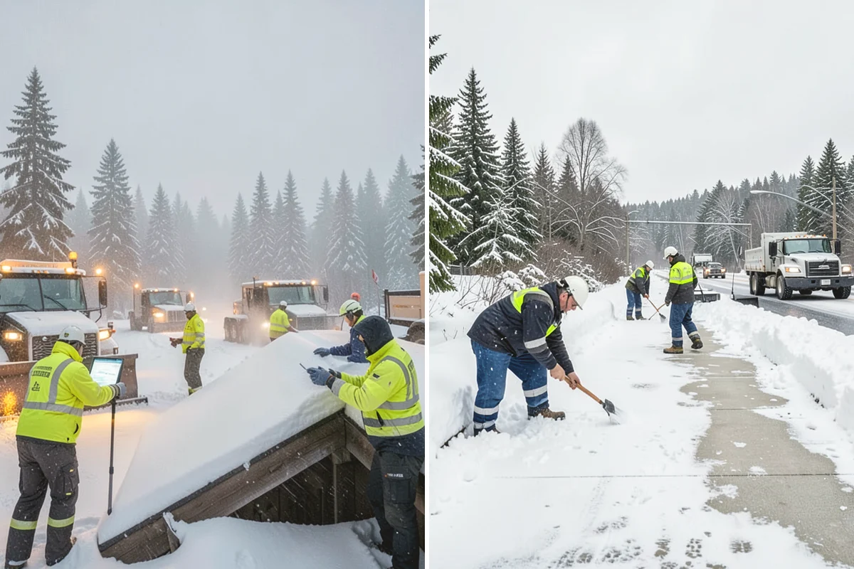 Walkway Snow Removal in Monroe, Snohomish County, WA - We walk the property to map every connecting path