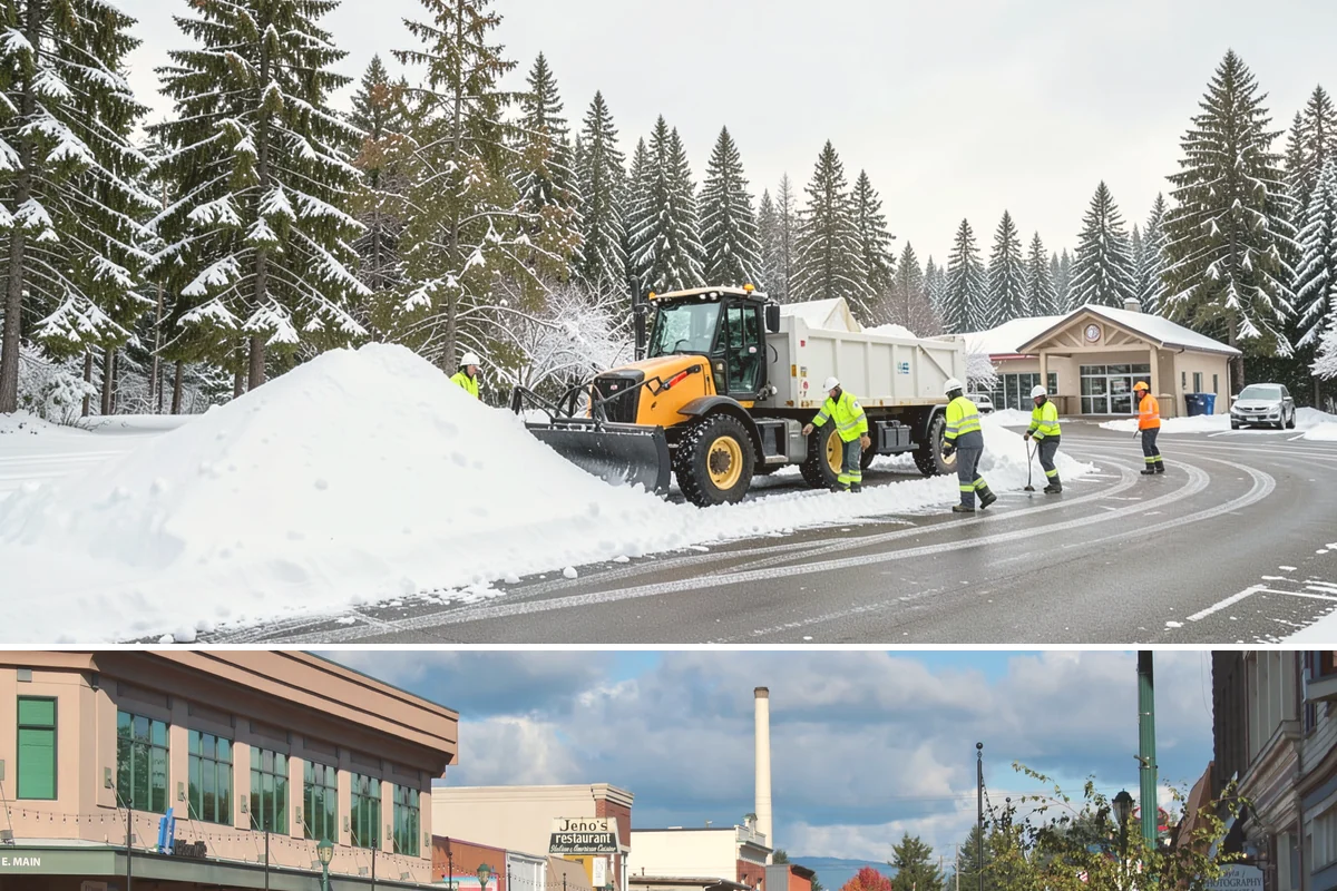 Walkway Snow Removal in Monroe, Snohomish County, WA - Arrange coverage in autumn so your garden paths are on our list before the first foothill freeze reaches the lowlands.
