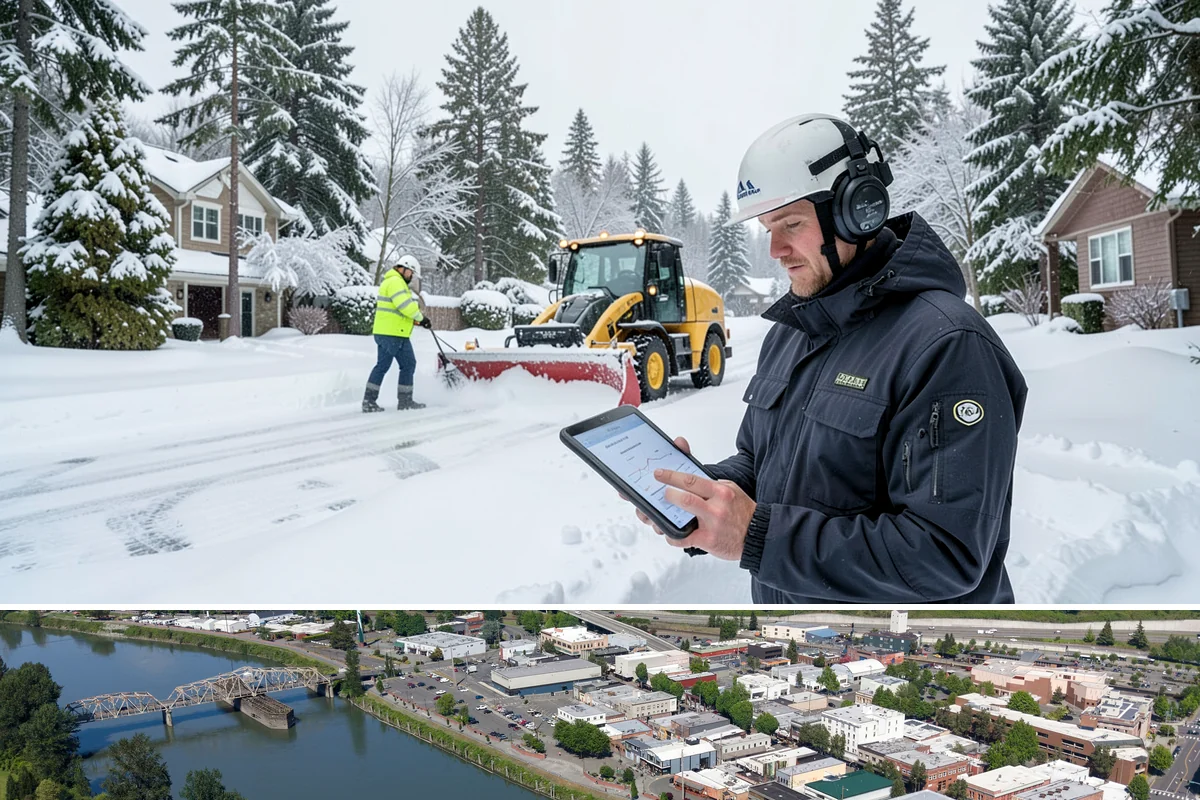 Walkway Snow Removal in Mount Vernon, Skagit County, WA - Arrange coverage in autumn so your garden paths are on our list before the first foothill freeze reaches the lowlands.