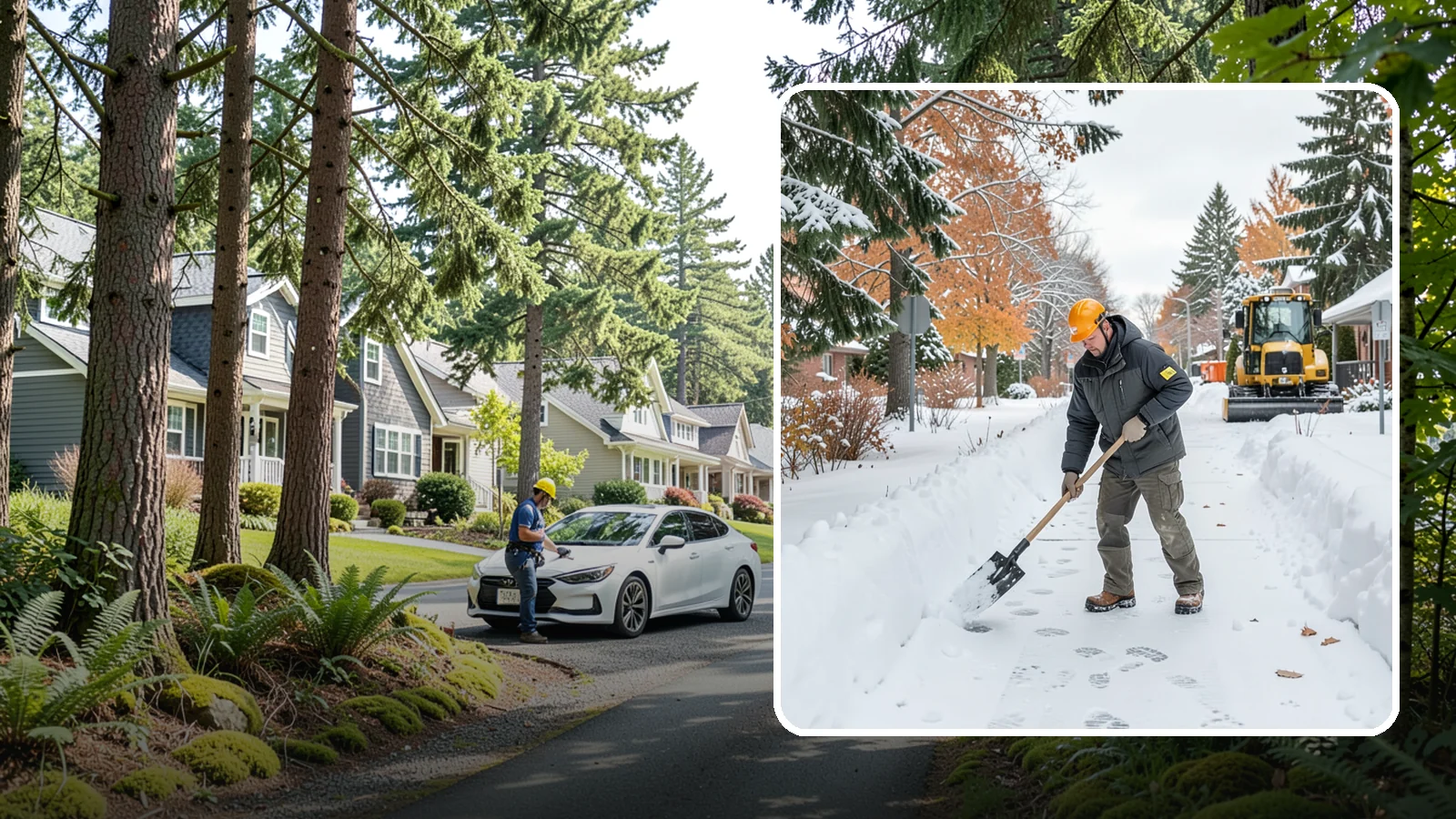 Walkway Snow Removal in Normandy Park, King County, WA - We clear the private paths that connect your gate, garden, and doors so every route through your yard stays usable.