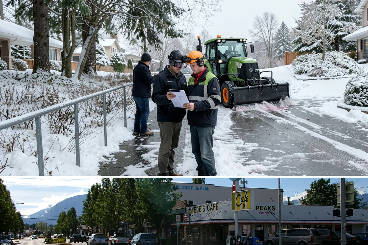Walkway Snow Removal in North Bend, King County, WA - Arrange coverage in autumn so your garden paths are on our list before the first foothill freeze reaches the lowlands.