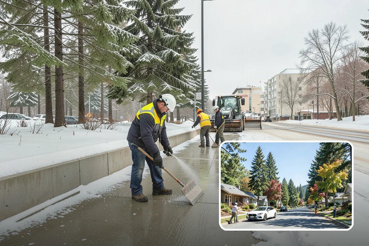 Walkway Snow Removal in Orting, Pierce County, WA - Preserves delicate paver and stamped surfaces from equipment damage