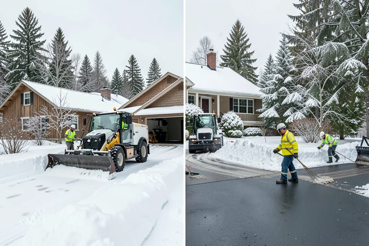 Walkway Snow Removal in Pacific, King County, WA - We walk the property to map every connecting path